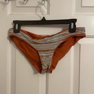 Maaji orange and blue reversible bikini bottoms